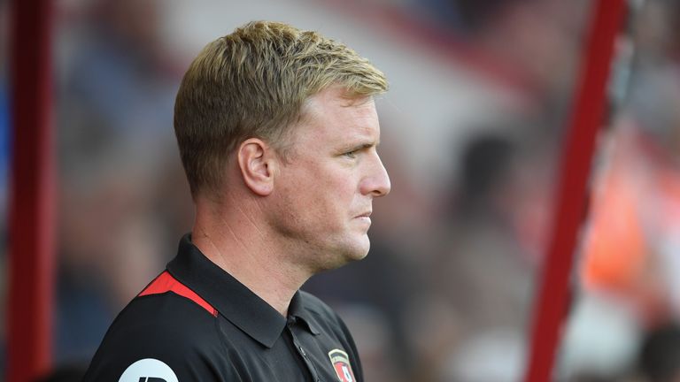 BOURNEMOUTH, ENGLAND - AUGUST 03:  Bournemouth manager Eddie Howe looks on during a pre-season friendly between Bournemouth and Valencia at the Vitality St