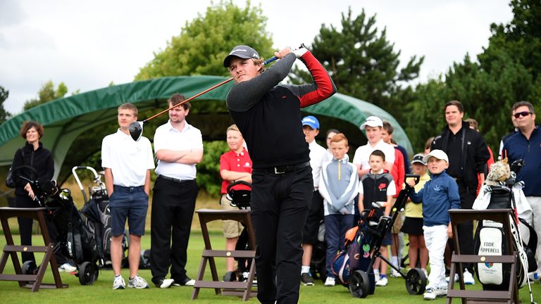 Eddie Pepperell visited The Grove to launch the official charity, Golf Foundation, for this year's British Masters