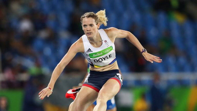 RIO DE JANEIRO, BRAZIL - AUGUST 15:  Eilidh Doyle of Great Britain competes in the round one of the Women's 400m Hurdles on Day 10 of the Rio 2016 Olympic 