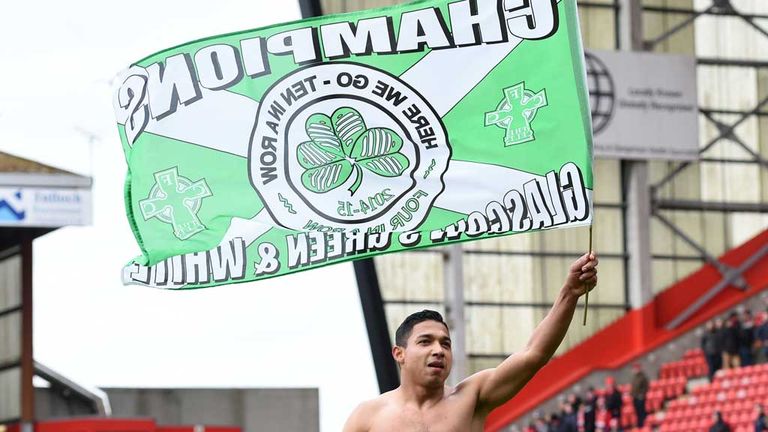 Emilio Izaguirre has won five titles during his time in Glasgow