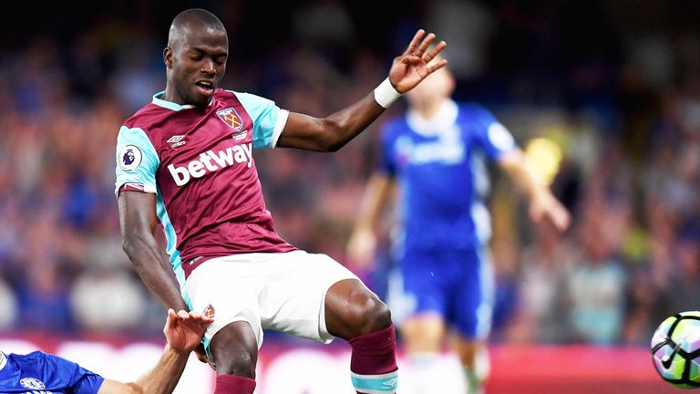 Enner Valencia in action for West Ham against Chelsea