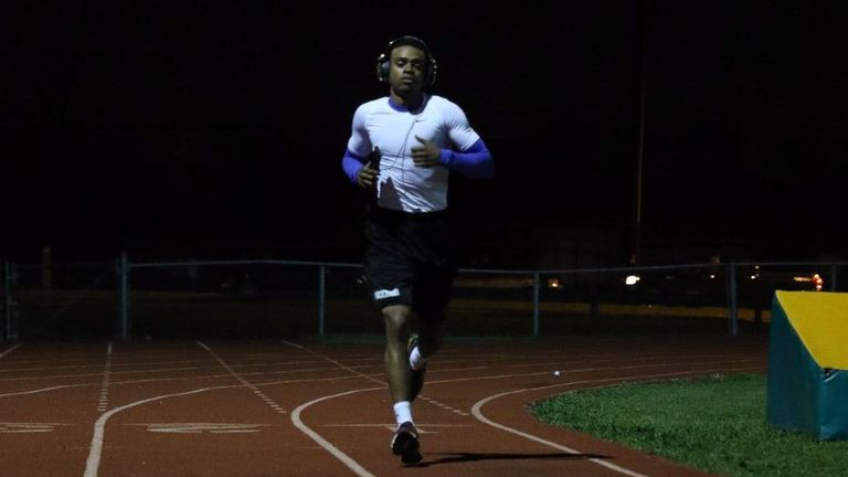 Errol Spence working out (courtesy of @ErrolSpenceJr on Twitter)