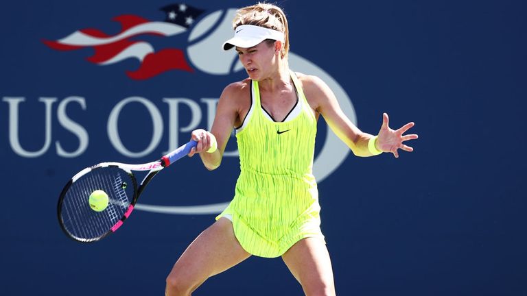 Eugenie Bouchard crashed out of the US Open