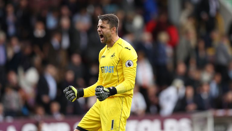 Lukasz Fabianski was one of Swansea's standout performers against Burnley