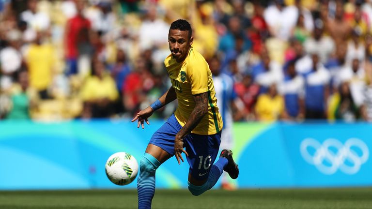 Neymar scored the fastest men's Olympic football goal in Brazil's semi-final win