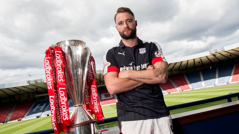 01/08/16 . HAMPDEN  . Dundee's James McPake is on hand to preview the 2016/17 season