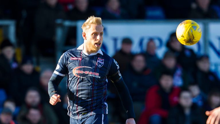 27/02/16 LADBROKES PREMIERSHIP 
 ROSS COUNTY V DUNDEE UTD 
 GLOBAL ENERGY STADIUM - DINGWALL 
 Ross County's Andrew Davies