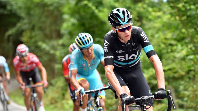 Chris Froome on stage 10 of the Vuelta