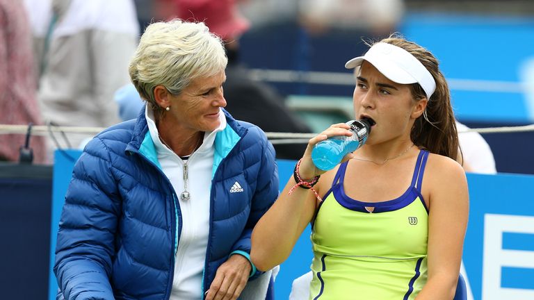 Judy Murray is among those who have supported Gabriella Taylor while she was playing as a junior