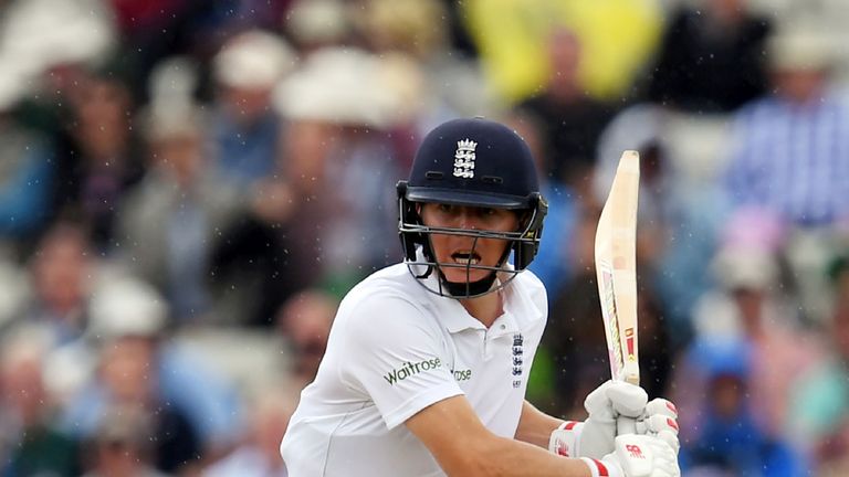 Gary Ballance advances to his seventh Test fifty