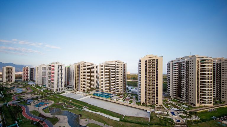 A general view of the Olympic Village in Rio