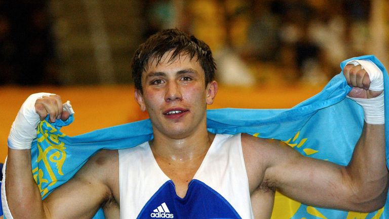 Gennady Golovkin pictured after winning the 2003 World Ametuer Boxing Championships final