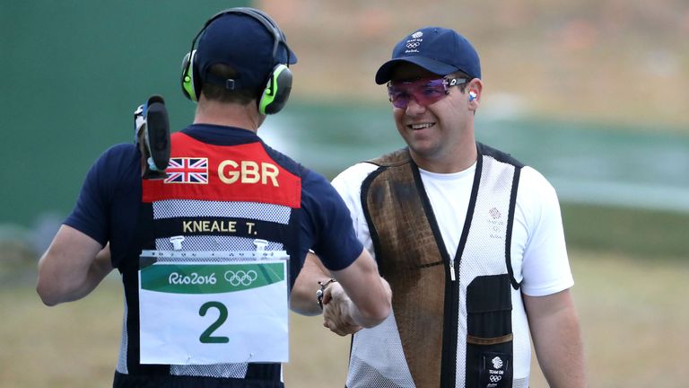 Great Britain's Tim Kneale and Steven Scott (right)