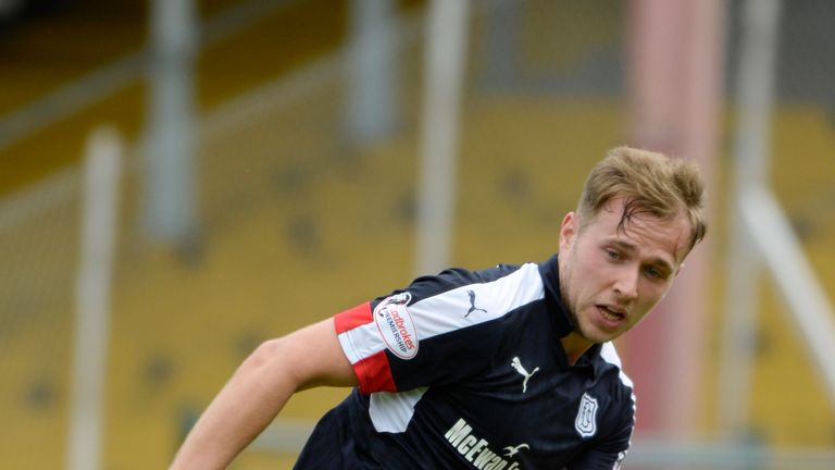 DUNDEE, SCOTLAND - JULY 30: Greg Stewart of Dundee  on July 30, 2016 in Dundee, Scotland. (Photo by Christian Cooksey/Getty Images)