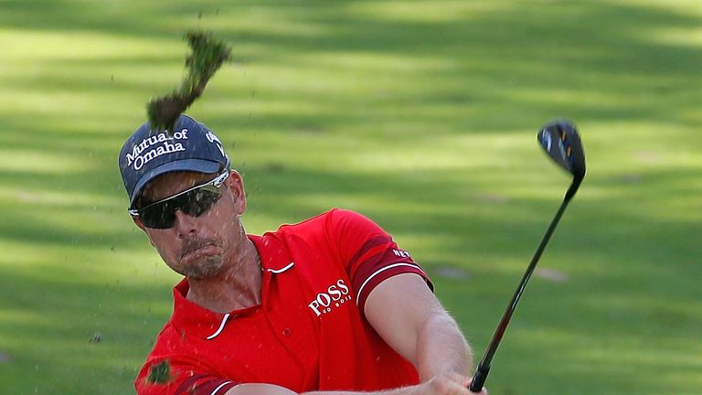 Henrik Stenson during the first round of The Barclays in the PGA Tour FedExCup Play-Offs