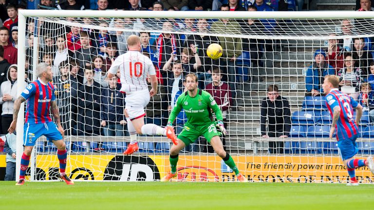 13/08/16 - LADBROKES PREMIERSHIP 
  INVERNESS CT V ROSS COUNTY 
  TULLOCH CALEDONIAN STADIUM - INVERNESS 
  Liam Boyce scores for Ross County
