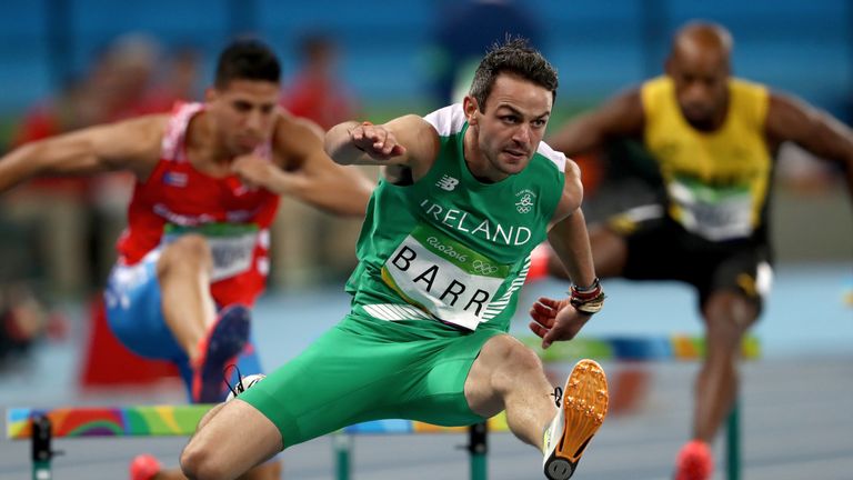 Thomas Barr set a new national record in the 400m hurdles for Ireland