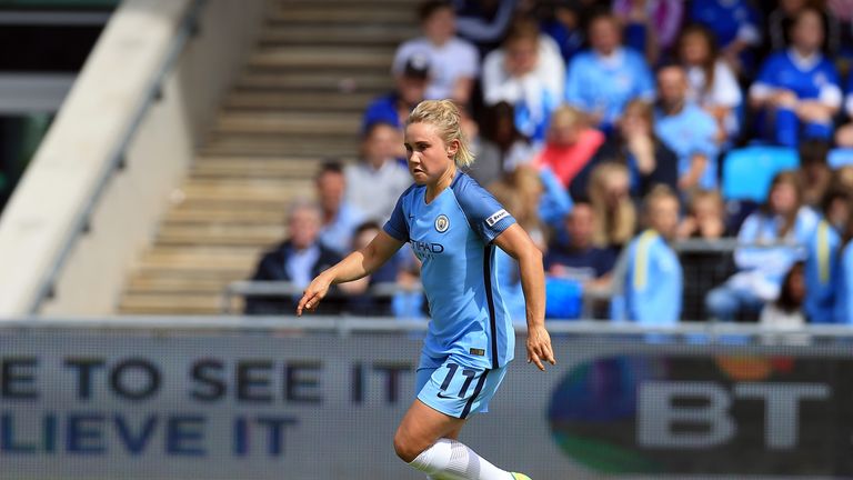 Izzy Christiansen of Manchester City Women during the FA WSL match against Sunderland Ladies