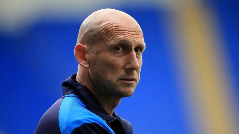 READING, ENGLAND - JULY 29:  Reading manager Jaap Stam looks on ahead of the pre season friendly match between Reading and AFC Bournemouth at Madejski Stad