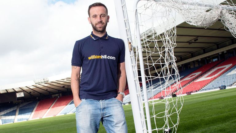 Motherwell player/assistant manager James McFadden at Hampden