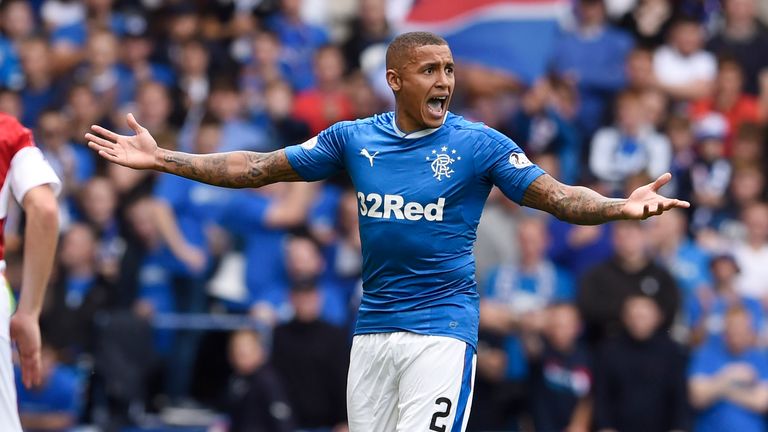 Rangers' James Tavernier during the Ladbrokes Scottish Premiership match at the Ibrox Stadium, Glasgow. PRESS ASSOCIATION Photo. Picture date: Saturday Aug