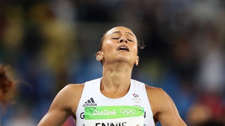 Jessica Ennis-Hill could not quite do enough to catch  Nafissatou Thiam in the heptathlon 800m 