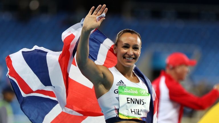 Great Britain's Jessica Ennis-Hill following the Women's Heptathlon, where she claimed silver at the Olympic Stadium on the eighth day of the Rio Olympics 