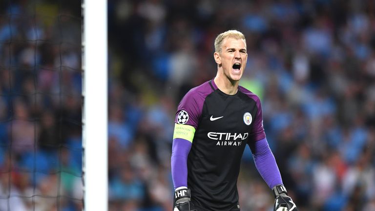 Joe Hart during the UEFA Champions League second leg play-off