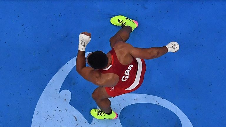 Joe Joyce celebrated with some capoeira