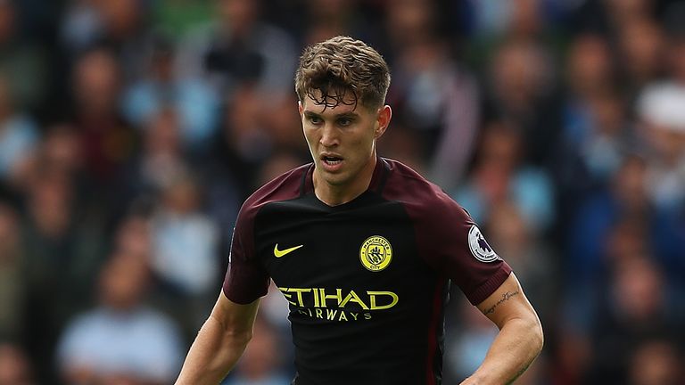 STOKE ON TRENT, ENGLAND - AUGUST 20: John Stones of Manchester City in action during the Barclays Premier League match between Stoke City and Manchester Ci