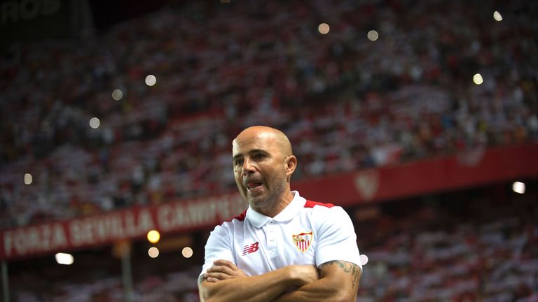 Jorge Sampaoli has taken over from Unai Emery at Sevilla
