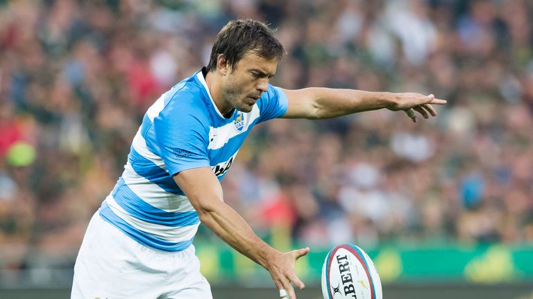 Juan Martin Hernandez of Argentina during The Rugby Championship match against South Africa in Nelspruit, 2016