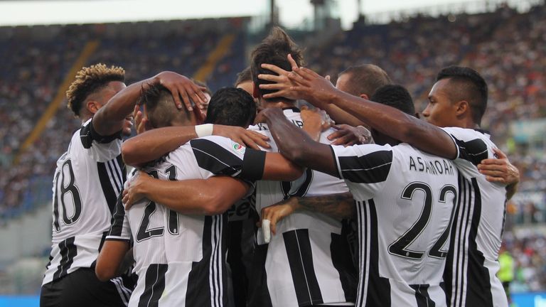 Sami Khedira celebrates for Juventus FC 