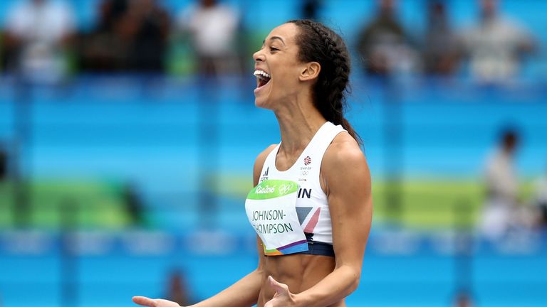 Johnson-Thompson was delighted with her peformance in the high jump