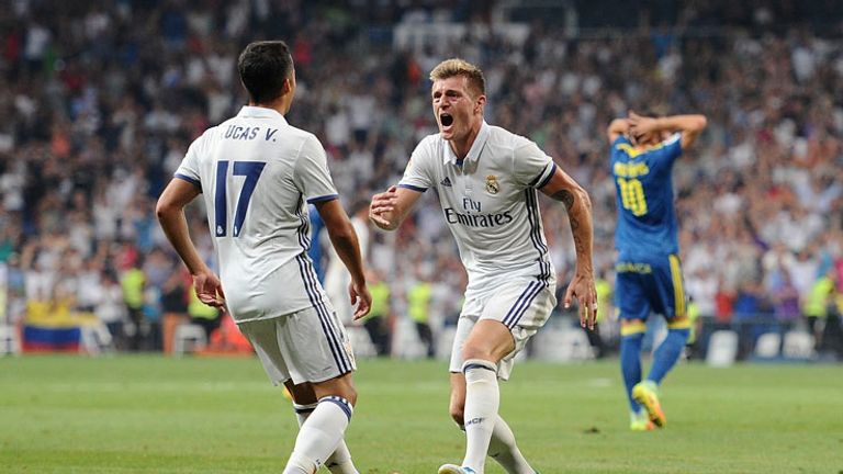 Toni Kroos autore del gol vittoria del Real Madrid (Getty)