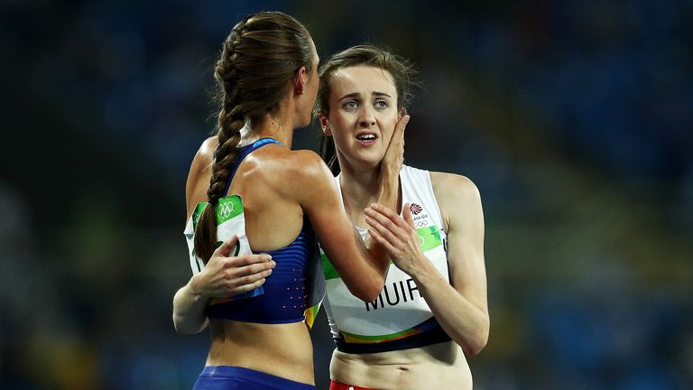 Briton Laura Muir after finishing seventh in the 1500m at the Rio 2016 Olympics