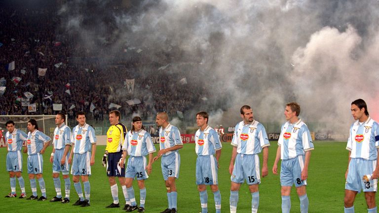 Lazio reached the Champions League quarter-finals in 1990/00