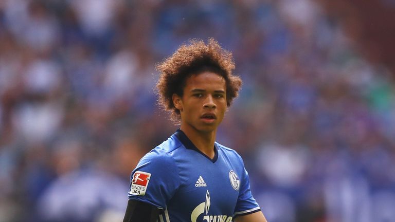 Leroy Sane during the Bundesliga match between FC Schalke 04 and FC Augsburg held at Veltins-Arena on May 7, 2016