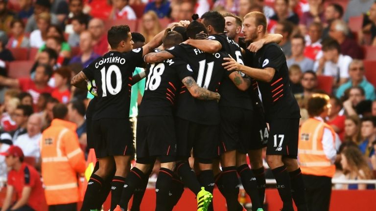 Il Liverpool, con quattro gol, vince in casa dell'Arsenal (Foto Getty)