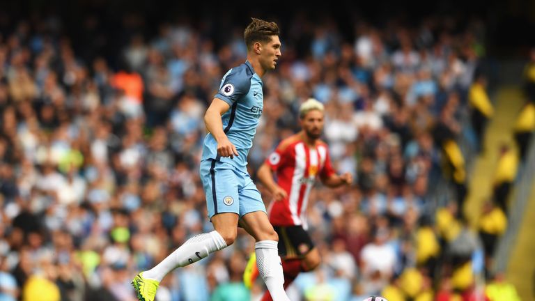 John Stones in action for Manchester City