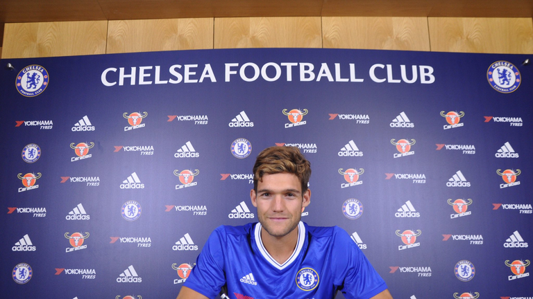 Marcos Alonso signs for Chelsea (Picture courtesy of Chelsea FC)