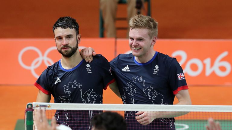 Great Britain's Marcus Ellis and Chris Langridge won a badminton bronze medal at the Olympics in Rio
