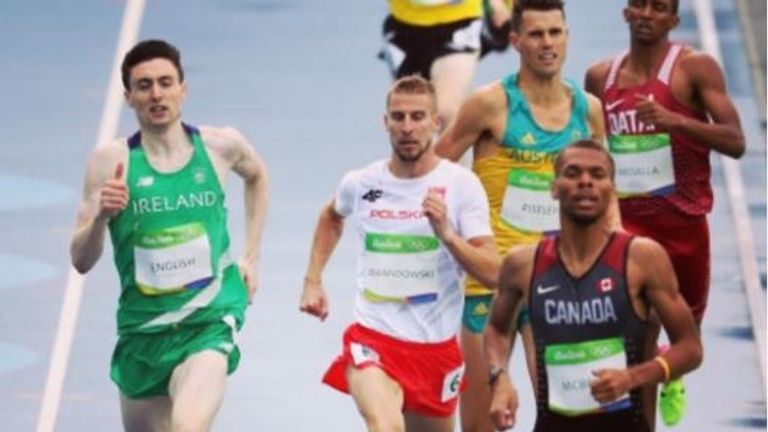 Mark English made the 800m semi-finals in Rio (Instagram @markenglish_)