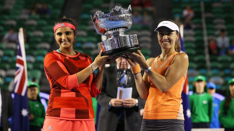 Martina Hingis and Sania Mirza won the Australian Open women's doubles 