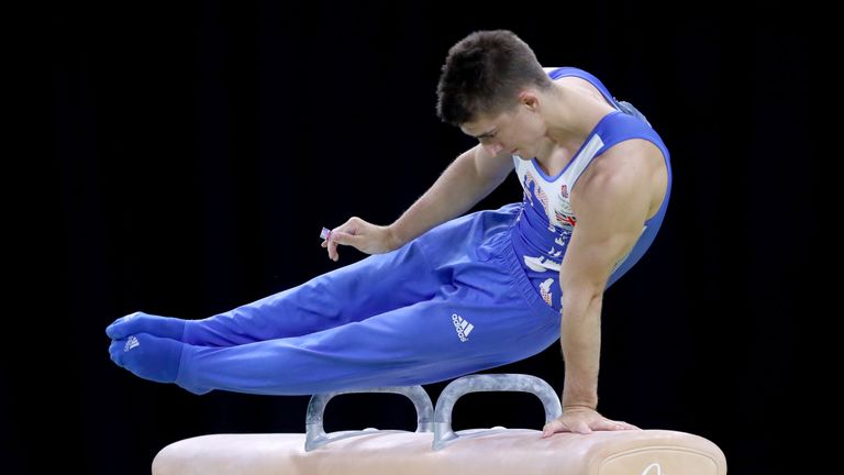 Max Whitlock of Great Britain competes in the Men's Pommel Horse Final on Day 9 of the Rio 2016 Olympic Games