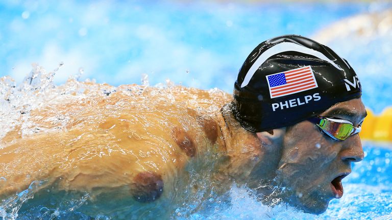 Michael Phelps' right shoulder was dotted with 'cupping' marks in Rio