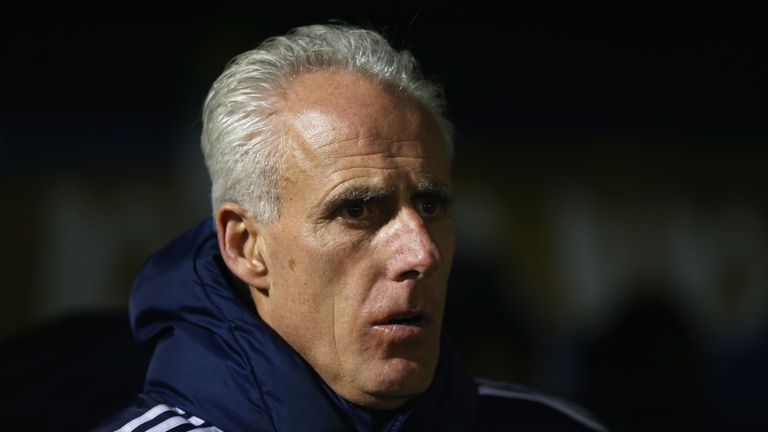 Mick McCarthy, manager of Ipswich Town looks on prior to the Emirates FA Cup Third Round Replay match between Portsmouth