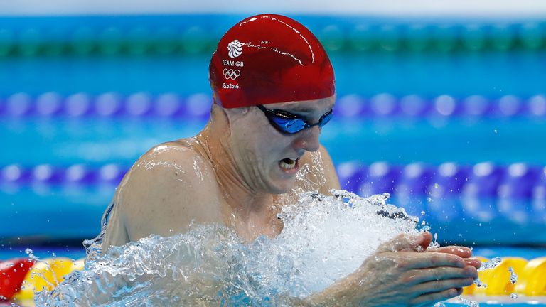 Andrew Willis just missed out on the medals in the men's 200m breaststroke