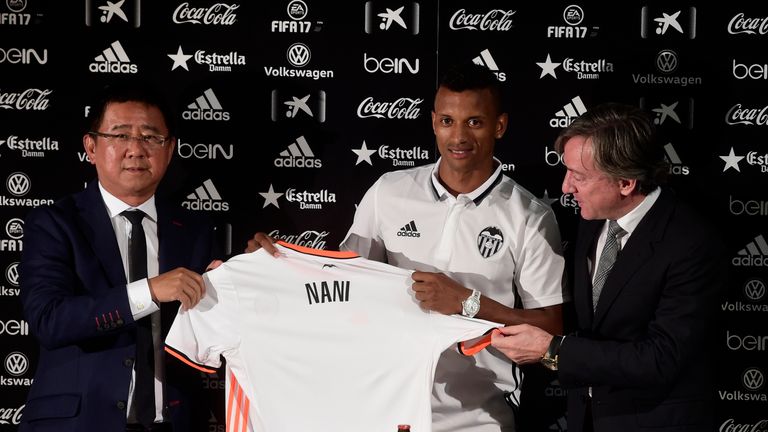 Valencia have signed former Manchester United winger Nani