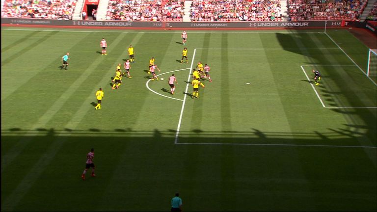 Nathan Redmond goal for Southampton is ruled out for offside